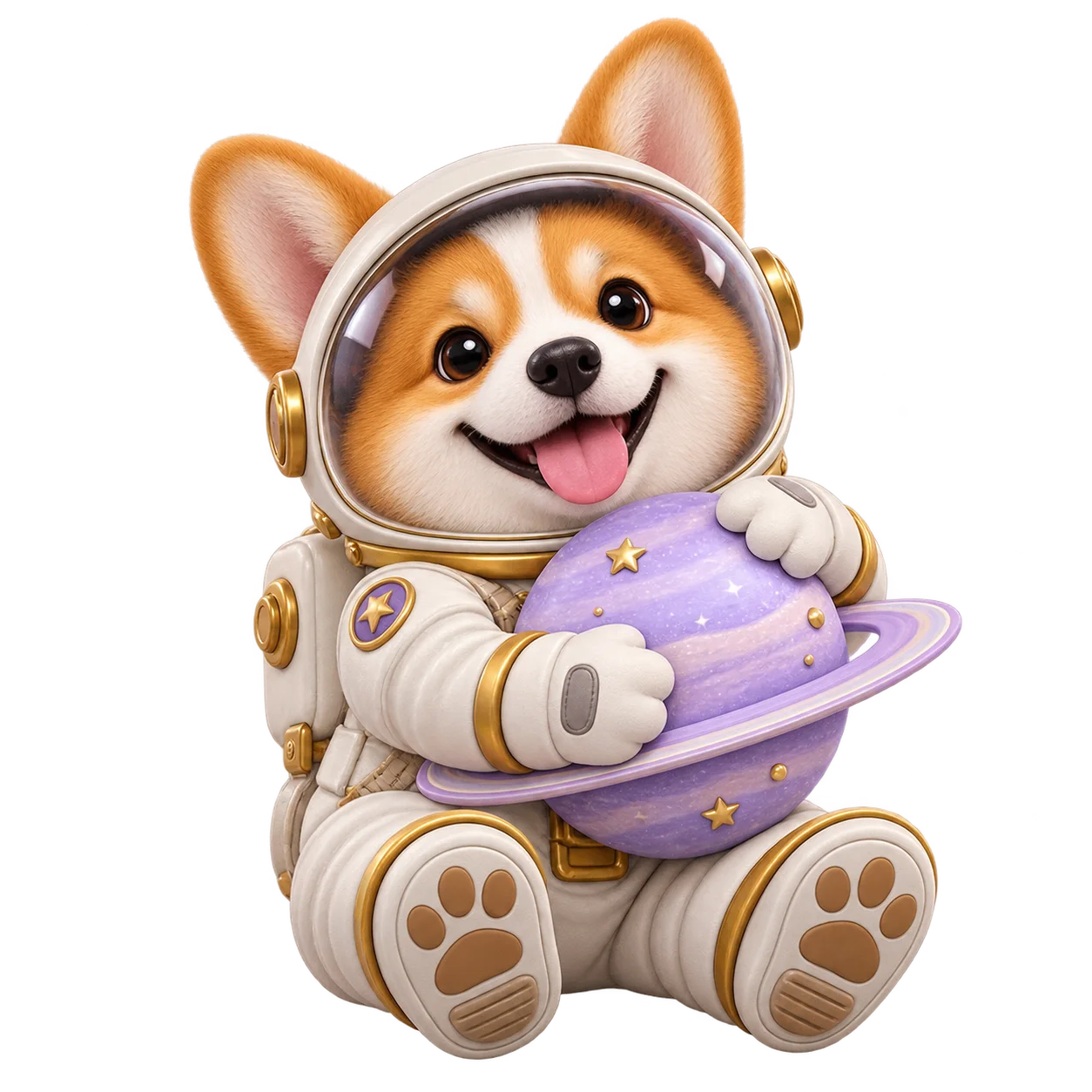 Playful AI sticker example